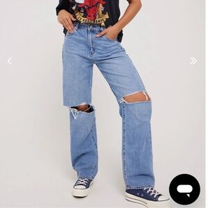 ABRAND A Slouch Jean Baggy 90’s Denim light wash jeans loose fit wide leg